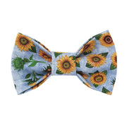 Sunflower Bow Tie, Floral Bow Tie, Flower Bow Tie, Summer Bow Tie, Dog Bow Tie