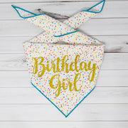 Birthday Girl Dog Birthday |  Birthday Dog Bandana | Happy Birthday Bandana