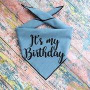 Birthday Bandana, Dog Birthday |  Birthday Dog Bandana | Happy Birthday Bandana, It's My Birthday Denim