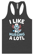 Load image into Gallery viewer, I Like Nursing A Lotl Women's Racerback Tank

