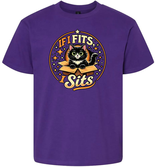 If I Fits, I Sits Children's Gildan Soft Shirt