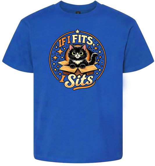 If I Fits, I Sits Children's Gildan Soft Shirt