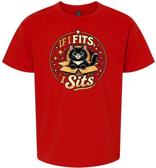 If I Fits, I Sits Children's Gildan Soft Shirt