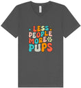 Load image into Gallery viewer, Less People, More Pups Unisex V-Neck Shirt
