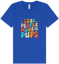 Load image into Gallery viewer, Less People, More Pups Unisex V-Neck Shirt
