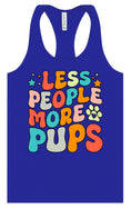 Load image into Gallery viewer, Less People, More Pups Women's Racerback Tank

