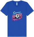Load image into Gallery viewer, Soccer Mom Unisex V-Neck Shirt
