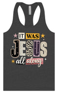 Load image into Gallery viewer, Jesus All Along Women's Racerback Tank
