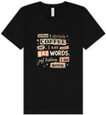 Load image into Gallery viewer, Drink Coffee and Say Bad Words Unisex V-Neck Shirt
