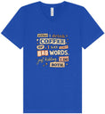 Load image into Gallery viewer, Drink Coffee and Say Bad Words Unisex V-Neck Shirt

