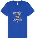 Load image into Gallery viewer, Crashing Out but Chosen Unisex V-Neck Shirt
