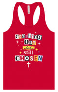 Load image into Gallery viewer, Crashing Out but Chosen Women's Racerback Tank
