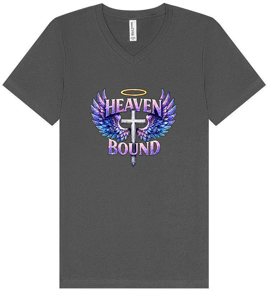 Heaven Bound Unisex V-Neck Shirt