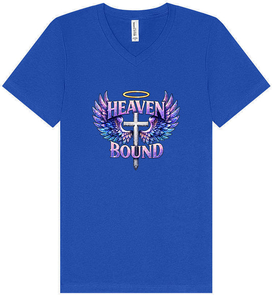 Heaven Bound Unisex V-Neck Shirt