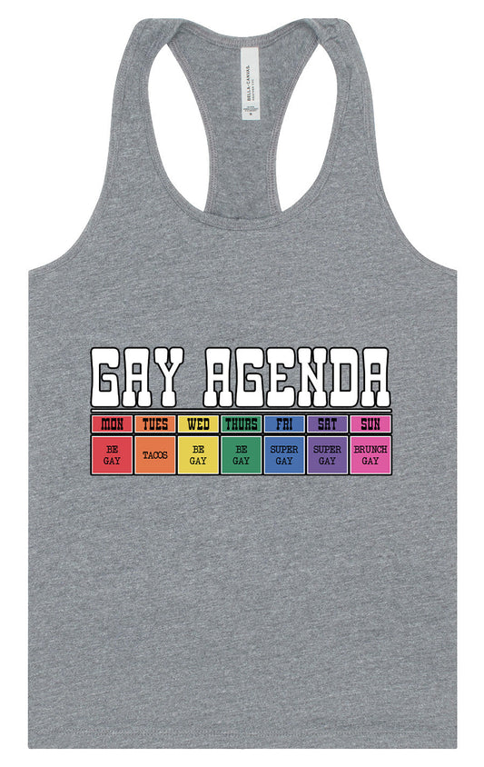 Gay Agenda Women's Racerback Tank