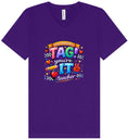 Load image into Gallery viewer, Tag You're It! Unisex V-Neck Shirt
