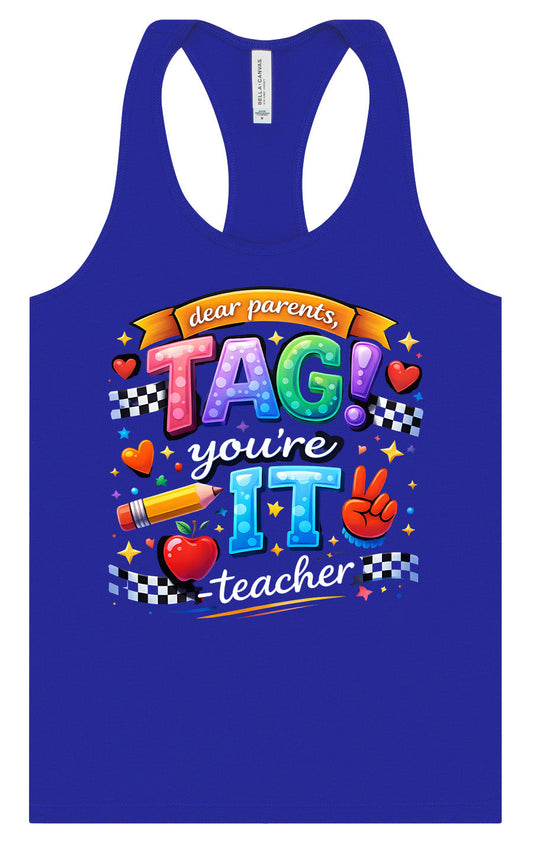 Tag You're It! Women's Racerback Tank