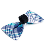 Madras Plaid Navy/Pink/Turq Bow Tie