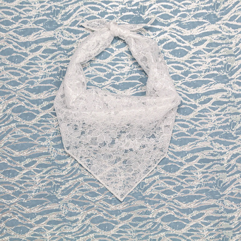 Wedding, Wedding Bandana,  White Lace, Dog Wedding, Summer, Spring, Party - Southlake Paws