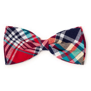 Madras Plaid Red/Navy/Multi Bow Tie