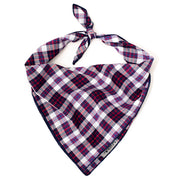 Madras Plaid Navy/Red/White Classic Bandana