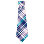 Madras Plaid Navy/Pink/Turquoise Neck Tie
