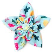 Seashells Teal Flower