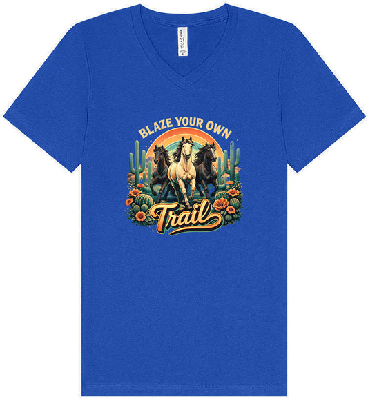Blaze Your Own Trail Unisex V-Neck Shirt