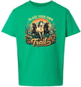 Load image into Gallery viewer, Blaze Your Own Trail Children's Gildan Soft Shirt
