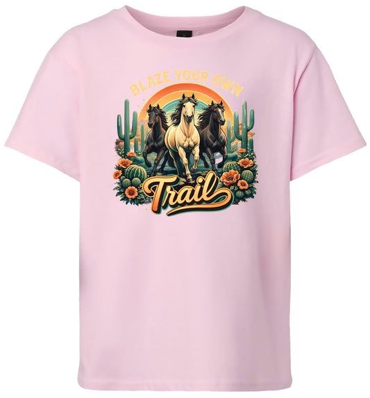 Blaze Your Own Trail Children's Gildan Soft Shirt