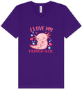 Load image into Gallery viewer, Love My Daughter Alotl Unisex V-Neck Shirt
