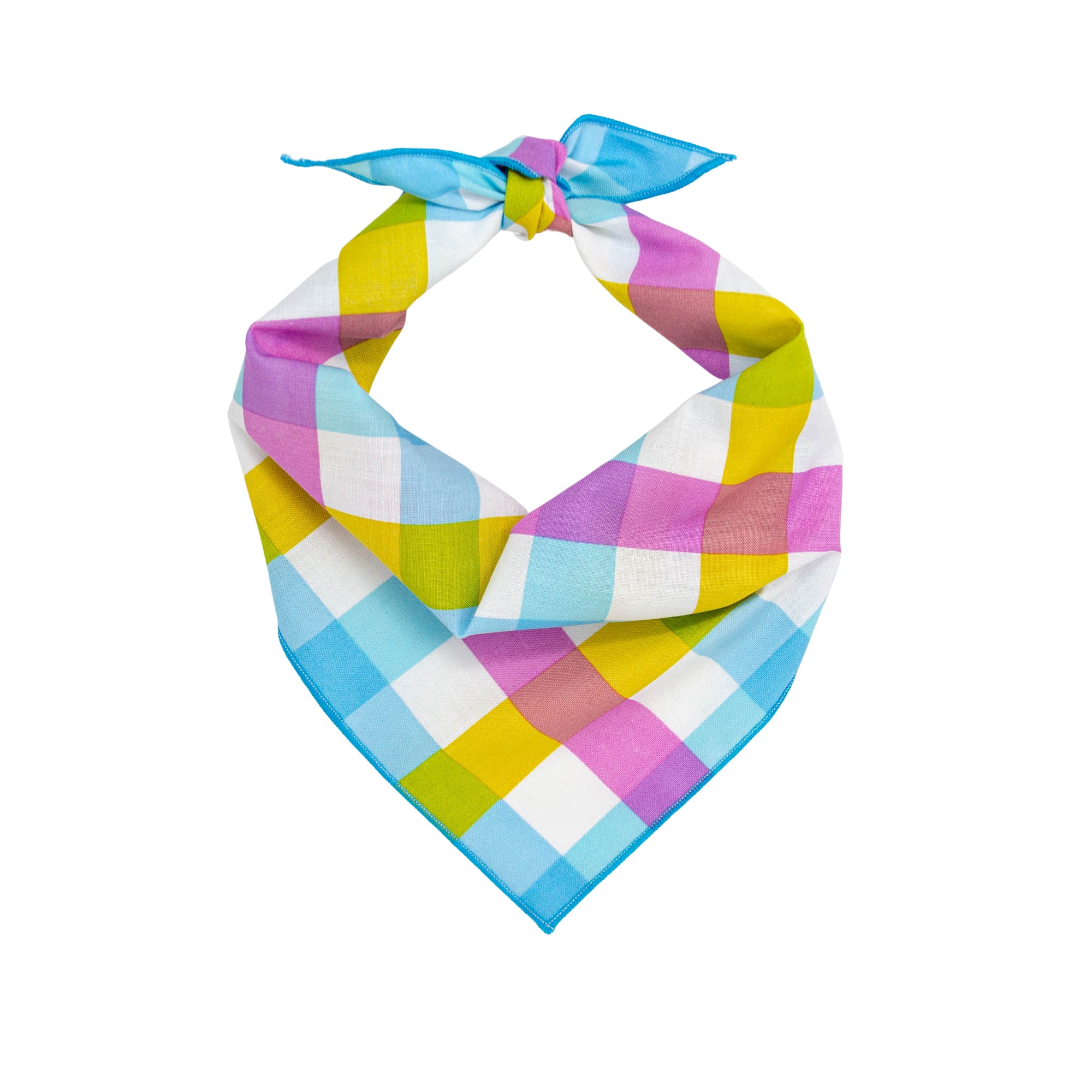 Spring Bandana, Plaid Bandana, Easter Bandana |Tie Dog Bandana | Summer Bandana | Dog Bandana | Spring Bandanas - Southlake Paws