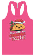 Load image into Gallery viewer, Tacos for Christmas Women's Racerback Tank
