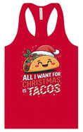 Load image into Gallery viewer, Tacos for Christmas Women's Racerback Tank
