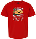 Load image into Gallery viewer, Tacos for Christmas Children's Gildan Soft Shirt
