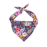 Flower Bandana, Floral Bandana, Spring Bandana, Tie Dog Bandana | Summer Bandana | Spring Bandanas