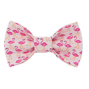 Flamingo Bow Tie, Summer Bow Tie, Dog Bow Tie