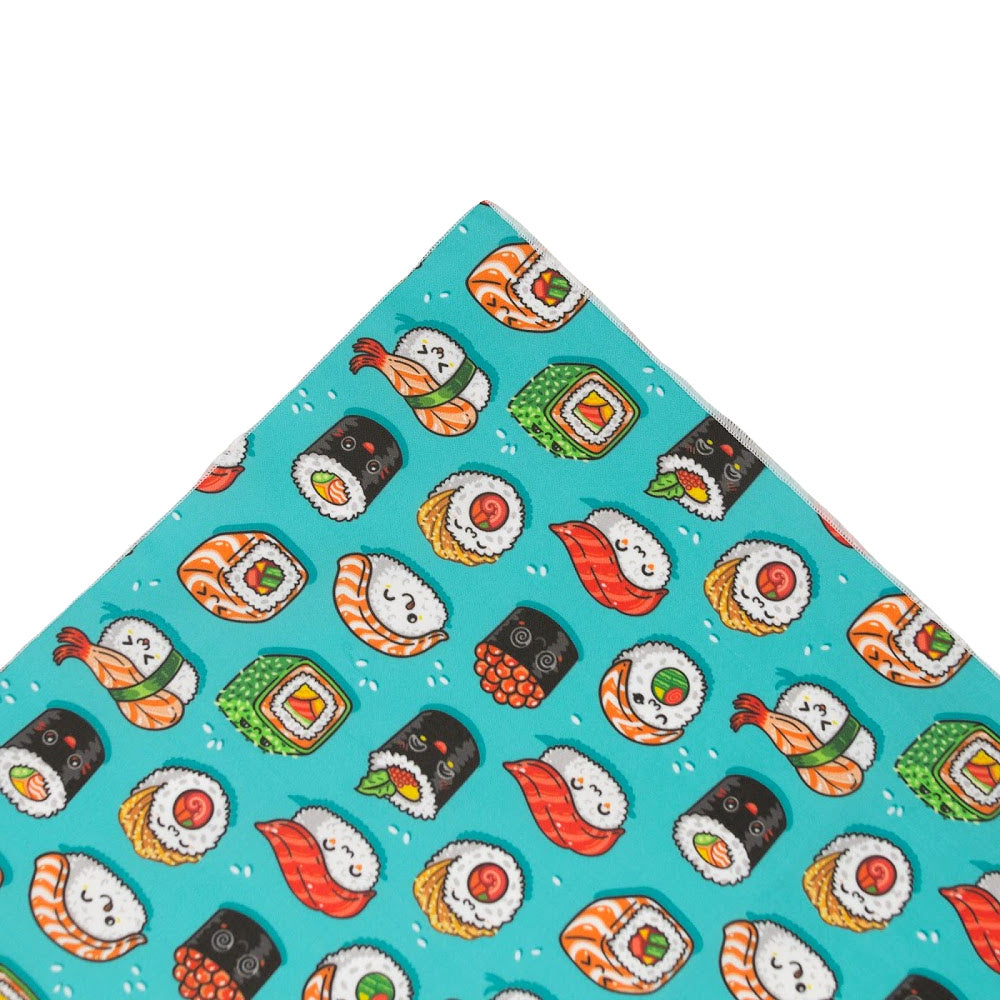 Sushi Dog Bandana | Food Dog Tie Bandana  | Design is facing upwards - Southlake Paws