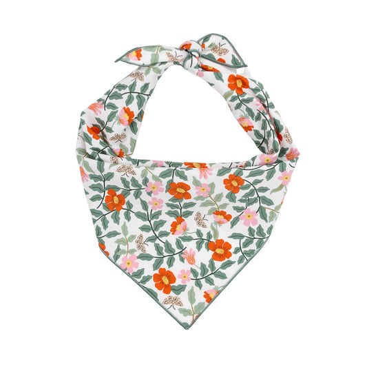 Spring Bandana, Flower Bandana, Dog Bandana by Rifle Paper Co | Floral Bandana, Strawberry Fields - Southlake Paws
