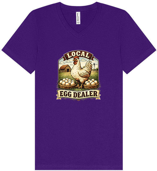 Local Egg Dealer Unisex V-Neck Shirt