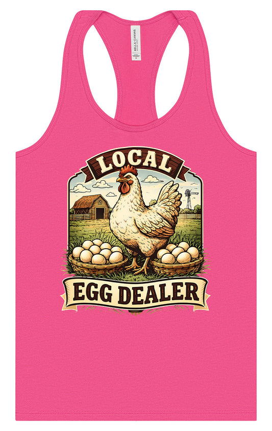 Local Egg Dealer Women's Racerback Tank