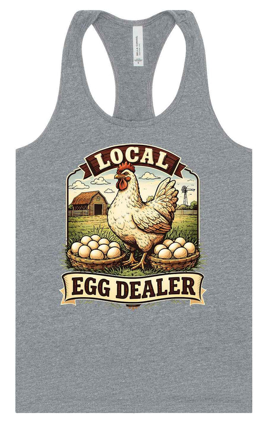 Local Egg Dealer Women's Racerback Tank