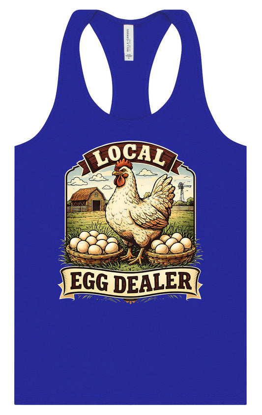 Local Egg Dealer Women's Racerback Tank