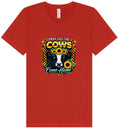 Load image into Gallery viewer, Pray til the Cows Come Home Unisex V-Neck Shirt
