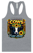 Load image into Gallery viewer, Pray til the Cows Come Home Women's Racerback Tank
