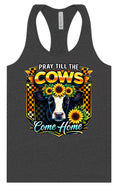 Load image into Gallery viewer, Pray til the Cows Come Home Women's Racerback Tank
