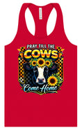 Load image into Gallery viewer, Pray til the Cows Come Home Women's Racerback Tank
