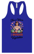 Load image into Gallery viewer, I Murder Vegetables Women's Racerback Tank
