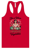Load image into Gallery viewer, I Murder Vegetables Women's Racerback Tank

