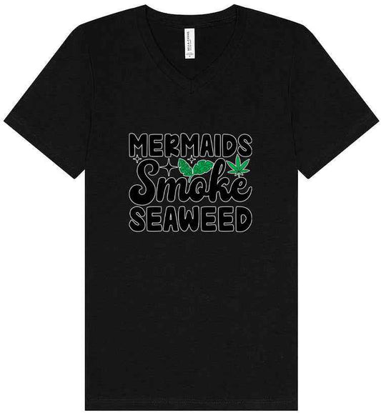 Mermaids Smoke Seaweed Unisex V-Neck Shirt
